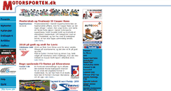 Desktop Screenshot of motorsporten.dk