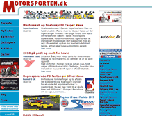Tablet Screenshot of motorsporten.dk